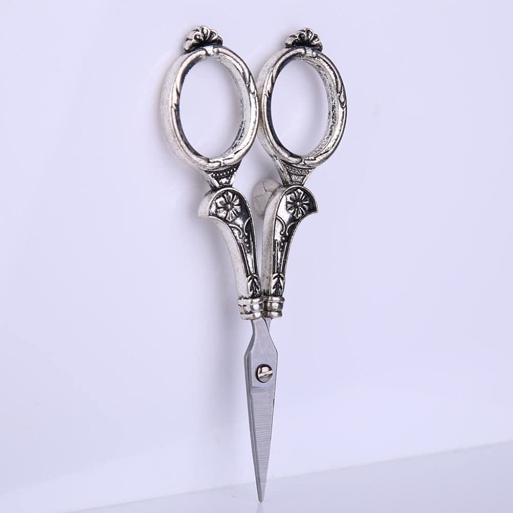 EXCEART 1 Juego Herramientas De Costura Antiguas Tijeras Retro Para Coser Tijeras De Bordar Antiguas Tijera De Confección Mini Tijera De Costura Trabaja Acero Inoxidable Corte De Papel