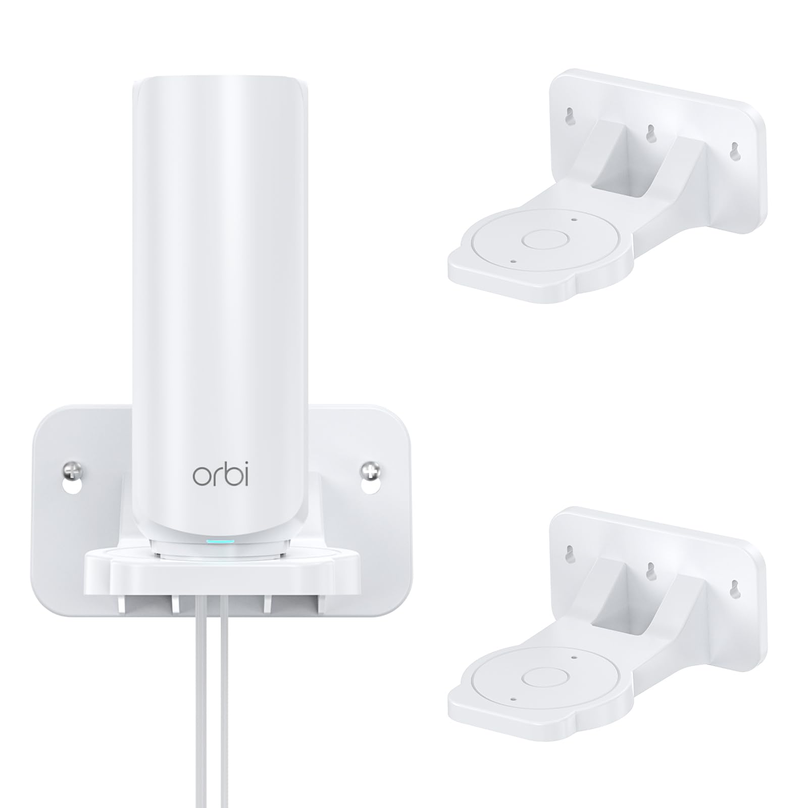 XLTTYWL Orbi WiFi 7, ABS Orbit 7, ottimizza lo spazio, compatibile con sistemi Orbi WiFi 7 Mesh e tutti i router Netgear Nighthawk Wi Fi 7 (RBEWMB-10000S) (nero, 2 pezzi)