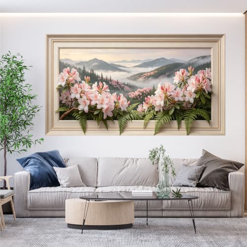 Décoration 3D forêt brumeuse activée par l'eau et prête à poser - 2