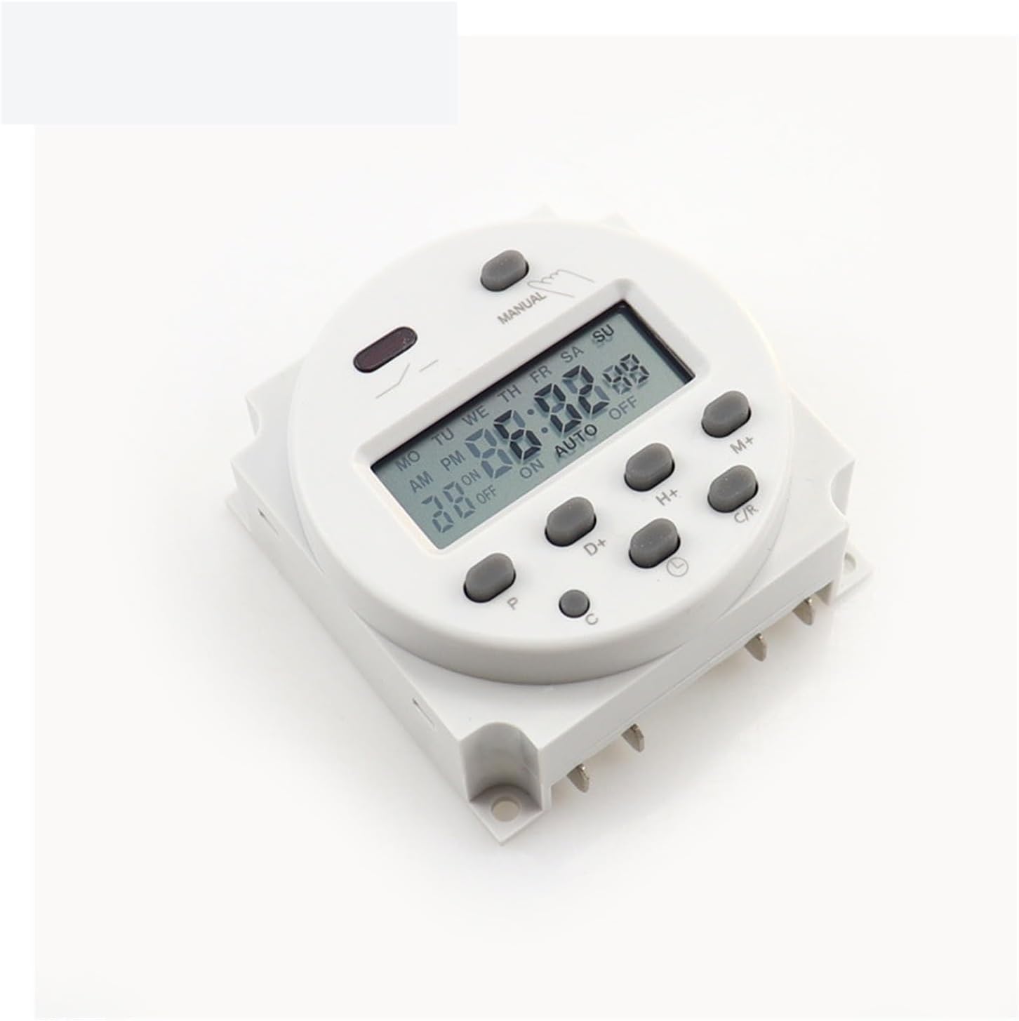1PCS LCD Digital Weekly Programmable Power Timer Time Relay Switch Precise Timing CN101A 12v 24v 110v 220v (Size : AC220V)