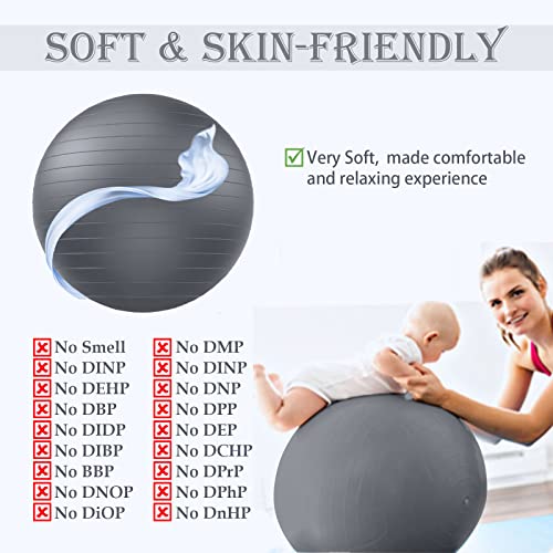 Image of Yoga-0293 Soft Exercise Ball, Pilates Yoga Ball