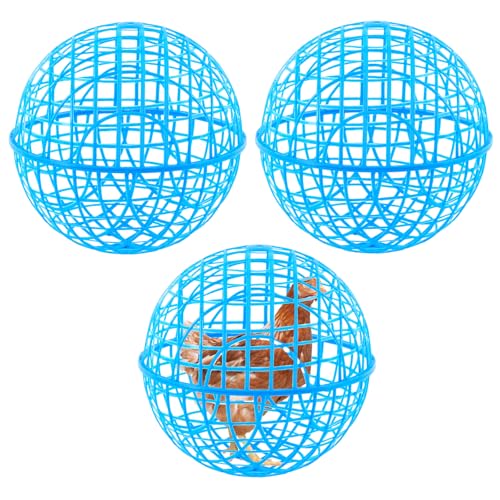 AceOrbit 3 Pcs Chicken Balls Cage 2025 Chicken Orb Ball Cage to Free Range Rolling Movable Poultry Coop Ball, Mobile Safety Globe Cages for Pigeons Rabbits Ducks Outside Roaming(11.81 Inch)