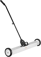 Vista 8 de VEVOR Barridor Magnético Rodante de 55 Libras con Ruedas, Barridor Magnético de Césped de 36 Pulgadas con Mango Telescópico, Barridor Magnético