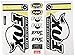 Ecoshirt 26-I8U7-HVHQ Adesivi Fox Fork Evolution Fdp20 Stickers Autocollants Adesivi, Giallo