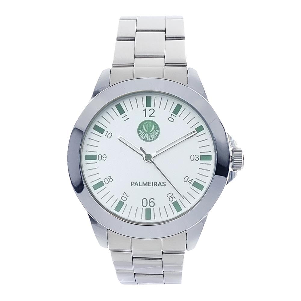 Relógio Palmeiras Casual Aço Masculino SEP23-003-1 | Amazon.com.br