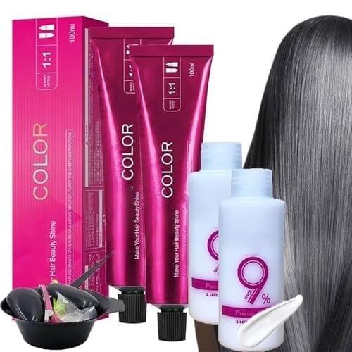 Kit de Tinte Crema para Cabello Color Plata y Humo Semi-Permanente miniatura 1