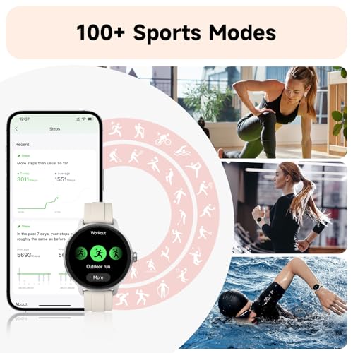 Smart Watch for Men Women, Bluetooth Calling, 1.27" HD Touchscreen Fitness Tracker, 100+ Sports Modes, AI Built-in, Heart Rate/Sleep/Step/SpO2 Monitor, IP68 Waterproof, Smartwatch for Android iPhone - Image 6