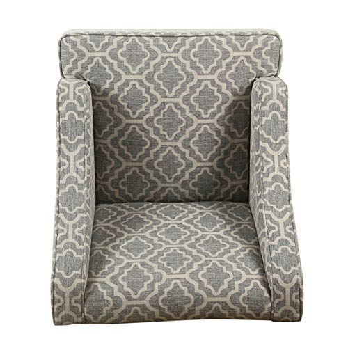 Image of HomePop Classic Swoop Arm Accent Chair - Ash Geometric