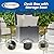 Suncast 22 Gallon Indoor or Outdoor Backyard Patio Small Durable Plastic Storage Deck Box with Attractive Bench Seat and Reinforced Lid, Cyberspace