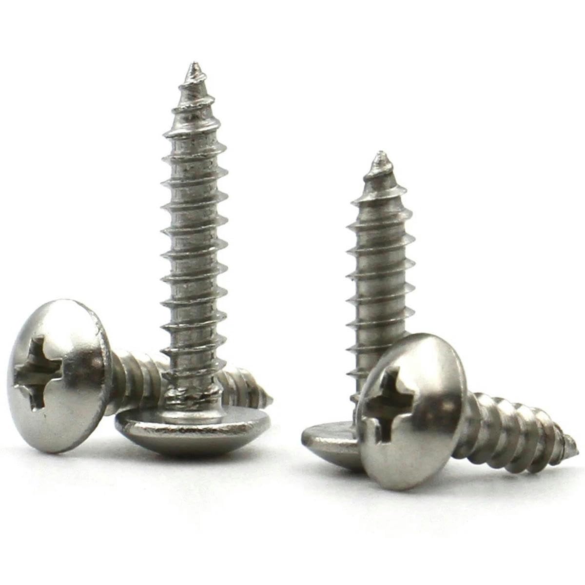 Tornillos autorroscantes de cabeza en forma de hongo para madera, de acero inoxidable 304, con cabeza de celosía empotrada, M3, M4, M5, M6, 20/55 piezas, longitud: 6-40 mm, M3 (55 piezas), 30 mm
