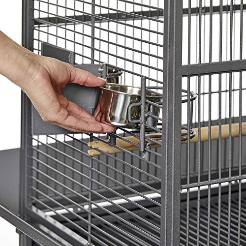 Image of MidWest Homes for Pets Nina Bird Cage-Platinum Dome Top