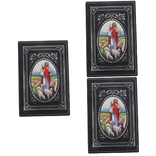 Carnet en cuir Lurrose : 3 cahiers bibliques élégants avec détails papier silver
