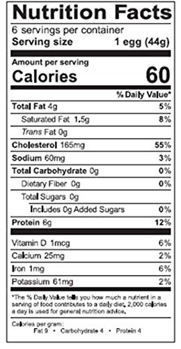 Wilcox Farms Free Range Hard Cooked Eggs, Individually Wrapped, 6 Count