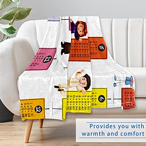 Couverture douce Happy Kids 150x100 cm chaude pour lit et canapé