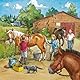Ravensburger Kinderpuzzle - 09237 Mein Reiterhof - Puzzle für Kinder ab 5 Jahren, mit 3x49 Teilen