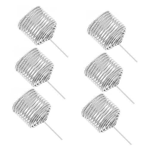 HIAKDOFT 6pezzi Scatole Per Fertilizzazione in Acciaio Inossidabile Cestini Di Copertura Per Fertilizzanti Per Fertilizzazione Da Giardinaggio Contenitori Per Riutilizzabili