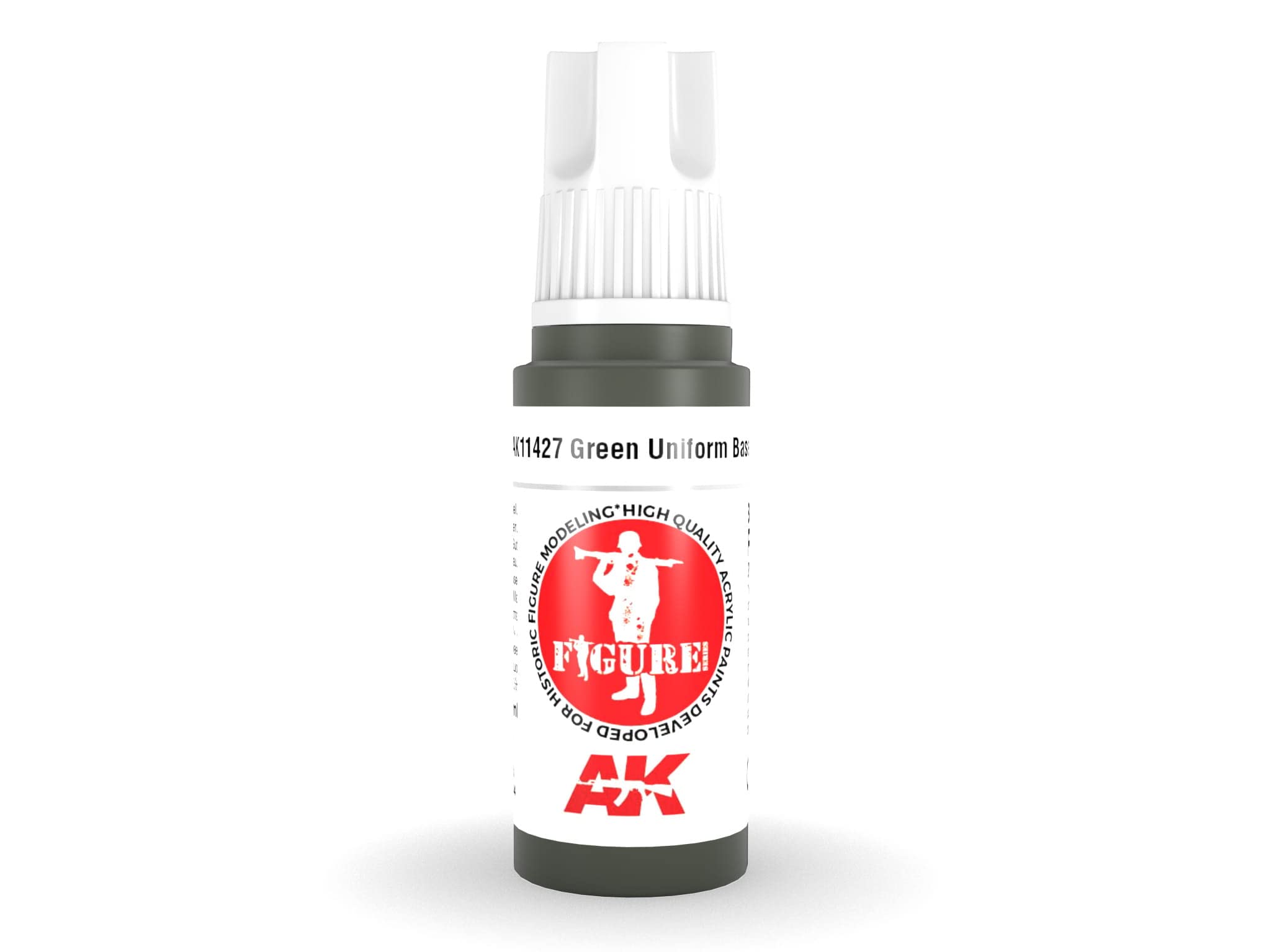 AK Acrylics 3Gen Figure AK11427 Green Uniform Base (17ml)