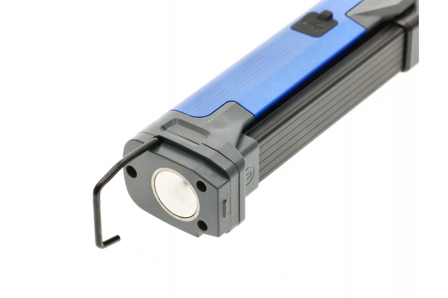 Högert Technik Lampada da officina 200 lm, modalità luce UV, 3 modalità di illuminazione, dimmerabile, magnete, gancio, morsetto, USB-C, ricaricabile, 2,5 ore, autonomia, batteria da 650 mAh