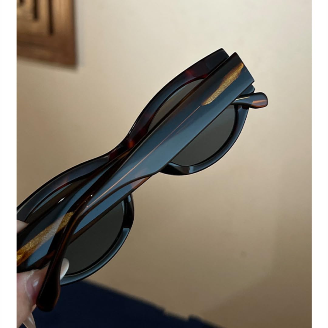 Gafas de sol gruesas de acetato estilo ojo de gato para exteriores