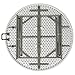 Flash Furniture Freeman 4' Round Plastic Folding Table with Carrying Handle, Plastic Foldable Table for Indoor/Outdoor Events, White