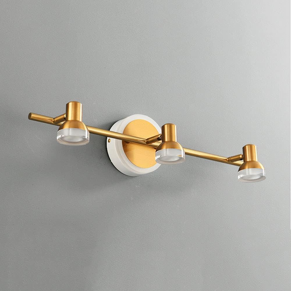 Apparecchio di illuminazione regolabile Compatible with trucco Lampada da specchio Compatible with bagno a LED Paralume in acrilico Luce frontale Compatible with specchio Compatible with trucco rotant