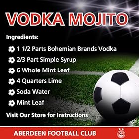 Aberdeen Gifts for Men & Women | Official Aberdeen FC Crystal Edition Birthday Vodka for the Dons Football Fans | Premium Alcohol by Bohemian Brands – 70 cl – Bohemian Brands