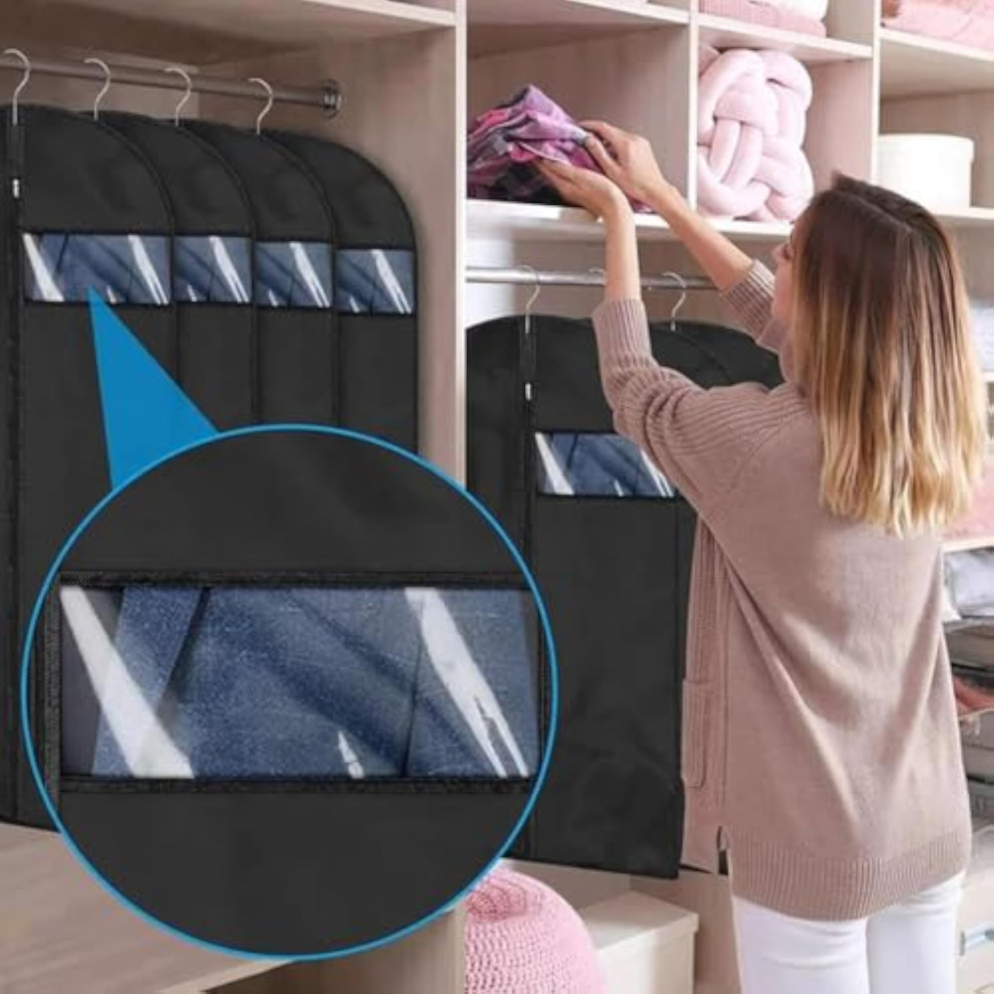 Waterproof Dustproof Hanging Garment Bags for Clothing