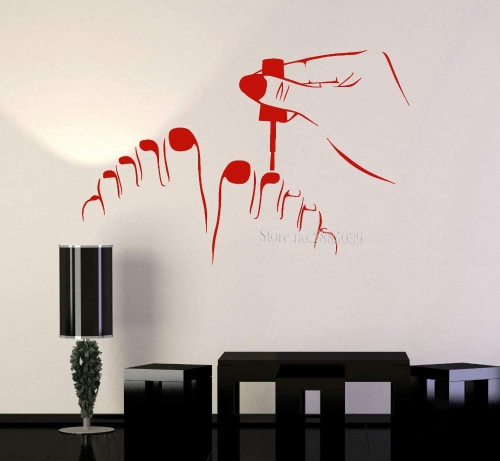 Sticker Wall Pedicure Beauty Salon Nail Art Vinyl Wall Sticker