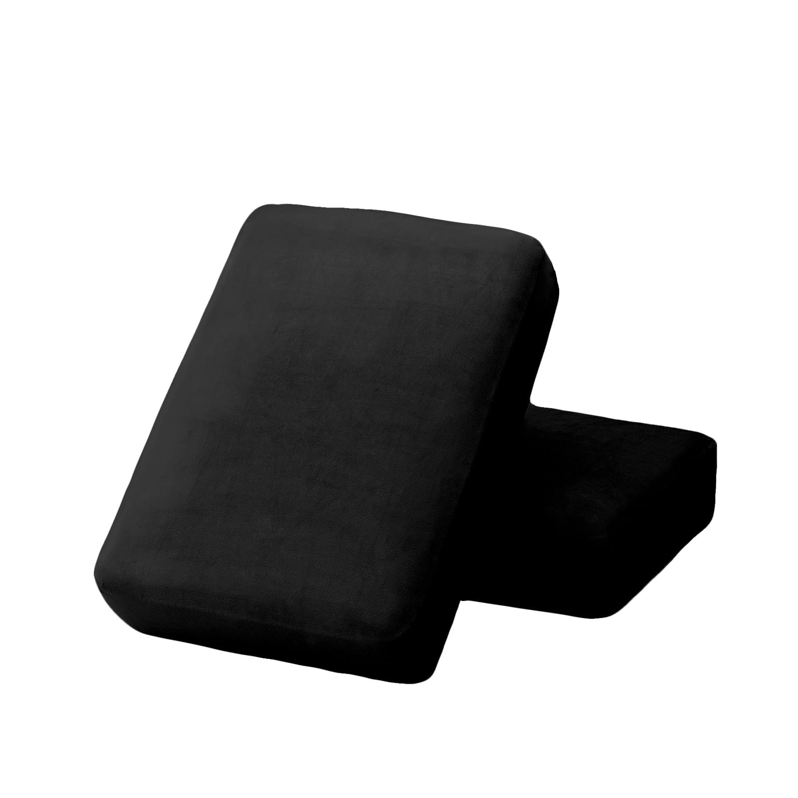 Housse de canapé extensible lot de 2 élastique noir pour rénover vos sièges