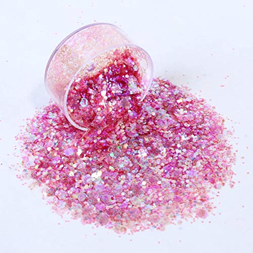 12 Color Chunky Nail Glitter Body Glitter Makeup Glitter for Face Body Eye Hair Crafts Cosmetic Sequins - Thumbnail 3