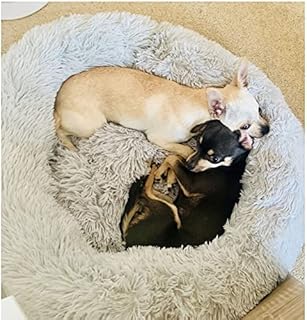 Long Plushbed Cushion Calming Bed Hondenmand Pet Kennel Super Soft Fluffy Comfortable