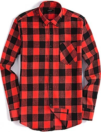 button down flannel dress