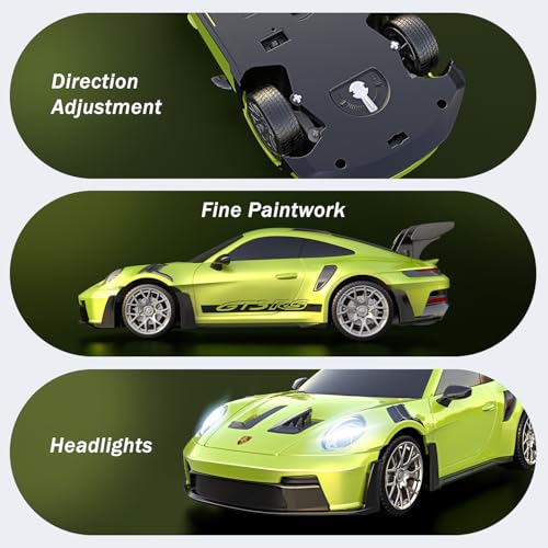 Image of AEROQUEST 1:16 Porsche Remote Control Car -911 GT3 RS-Green