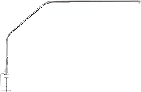 Vista 1 de Daylight Slimline 4™ LED Table Lamp in Brushed Steel - 6,000K, 3,200 Lux, 4 Brightness Levels, USB-C Charging Port, Anti-Glare Diffuser, Flexible