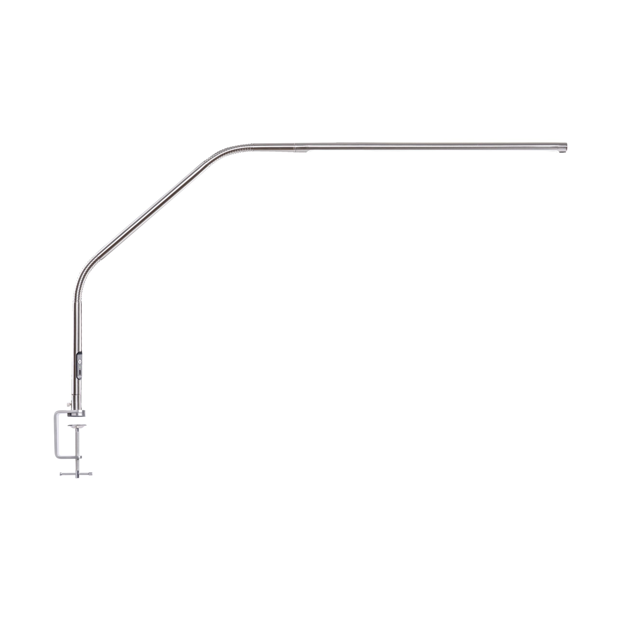 Daylight Slimline 4 LED Table Lamp in Brushed Steel - 6 000K 3 200 Lux 4 Brightness Levels