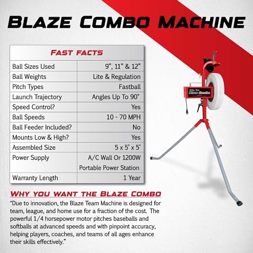 Heater BPM599C Team Sports Blaze Pitching Machine thumb #5