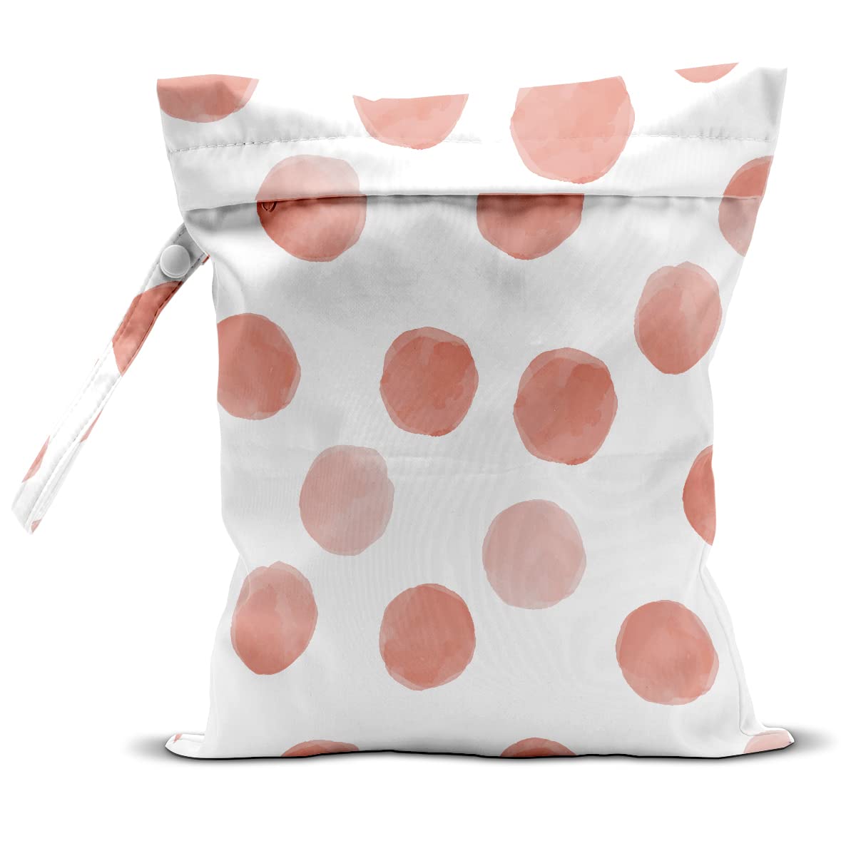 Wet Bag, Wet Dry Bag, Wet Bag for Swimsuit, Travel, Beach, Pool, Stroller, Diapers, Dirty Yoga Gym Clothes, Makeup Bag, Waterproof Reusable Polka Dot Decor Geometric Polka Dot-image-2