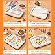 katmerio Ice Cream Maker Ice Rolls Maschin, Eiscreme Roller Maker Pan mit 2 Spateln Kleine Instant Rolled Ice Cream Maker für Hausgemachte Gerollte Eiscreme, Gefrorener Joghurt, Gelato