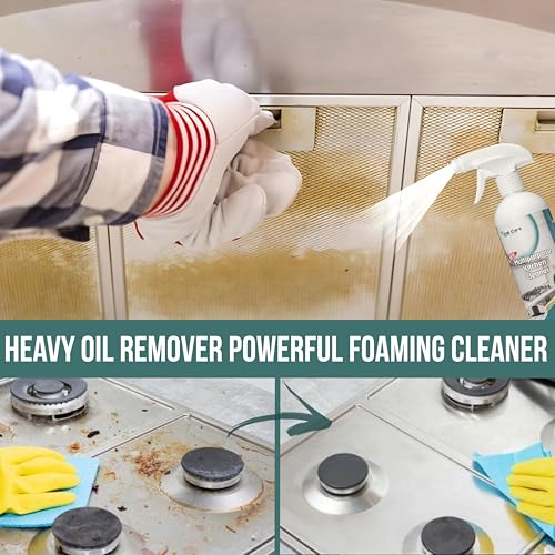 Image of DS CARE Multipurpose Kitchen Cleaner, Heavy-Duty Degreaser Spray for Removing Grease, Soot and Residue, Non-Toxic Formula, Safe for All Surfaces, 500 ml by UNIDSC