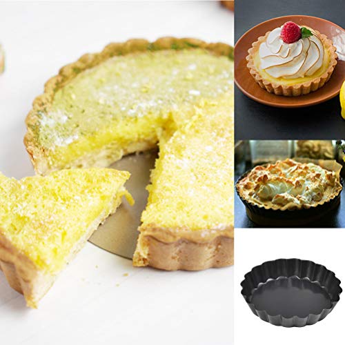 4 Inch Mini Tart Pan Set, 6 Packs Tart Pan With Removable Bottom, Nonstick Carbon Steel Quiche Pan, Pie Tart Pans with Fluted Sides - Thumbnail 6