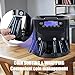 Walbest Coin Counter Machine, 500 Coins Capacity Electric Coin Sorter with LCD Screen, USD Change Counter Machine, Automatic Coin Sorter and Wrapper Machine, Coin Counting Roller Machine Blue