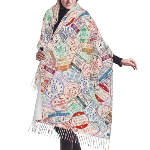 Sweet Gifts For Women - Scarves For Women Gifts Pink Stripes Blanket Scarf Scarves Oversized Wrap Shawl Gift - Main Image