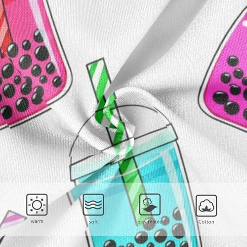 Cotton Toddler Underwear Custom Cute Cartoon Bubble Tea White Panties Little Girl Funny Briefs Underpants 2t3