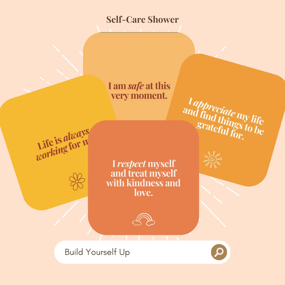 Positive Manifest Dusch-Affirmationskarten – Wasserdicht, Motivierende Zitate Für Selbstfürsorge