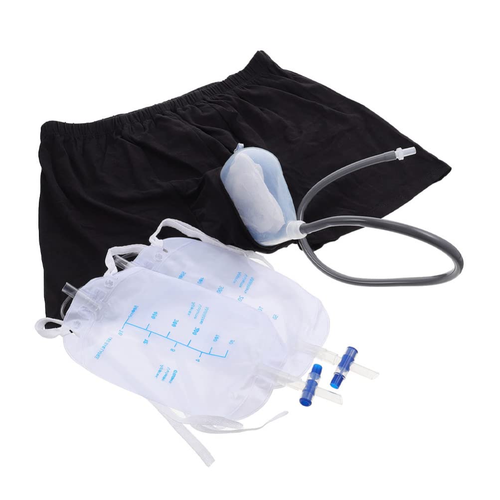 Buy Hemoton 1 Set Urinals Collector with 2 Urine Catheter Bags Portable