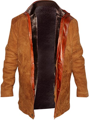 Sheriff Walt Longmire Robert Taylor Real Suede Leather Coat (M) #TOP11