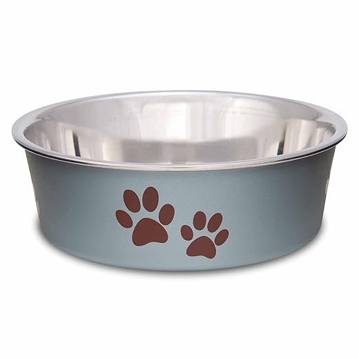 Loving Pets Bella – Tigelas de aço inoxidável para cães e gatos – Tigela à prova de derramamento para cães, tigela para gatos, itens essenciais para filhotes de cachorro e suprimentos para animais de