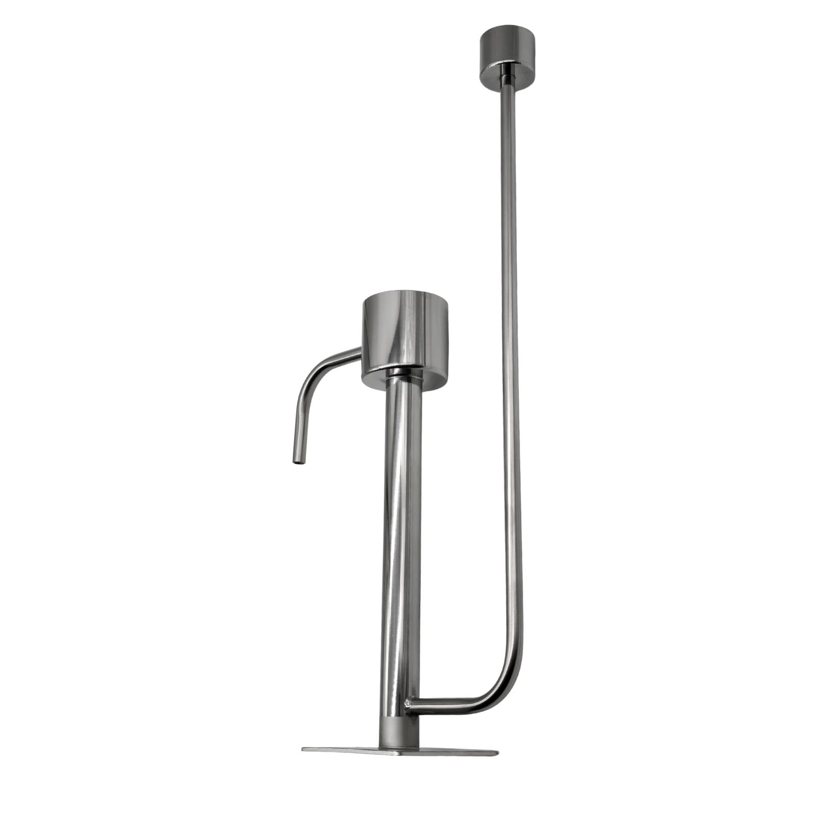 Perroquet au Acier Inoxydable 37 cm - Éprouvette en Acier - Récepteur pour Thermomètre