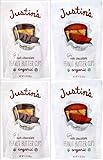 Justin's Nut Butter Mini Peanut Butter Cups,Variety 2 Milk Chocolate and 2 Dark Chocolate 4.7 Ounce Ea. (Pack of 4)