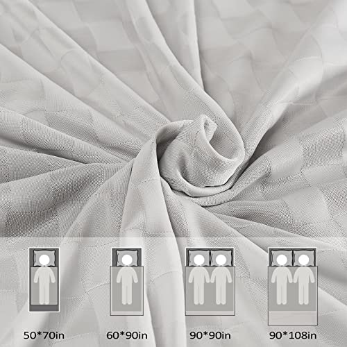 Topcee Cooling Blanket, Summer Cooling Blankets for Hot Sleepers, Arc-Chill Q-Max>0.5 Cool Fiber, Oeko-TEX 100% Certified, Soft, Breathable, Double-Side Bed Throw,Keep Cool for Adults Kids 90"x90" - image 6